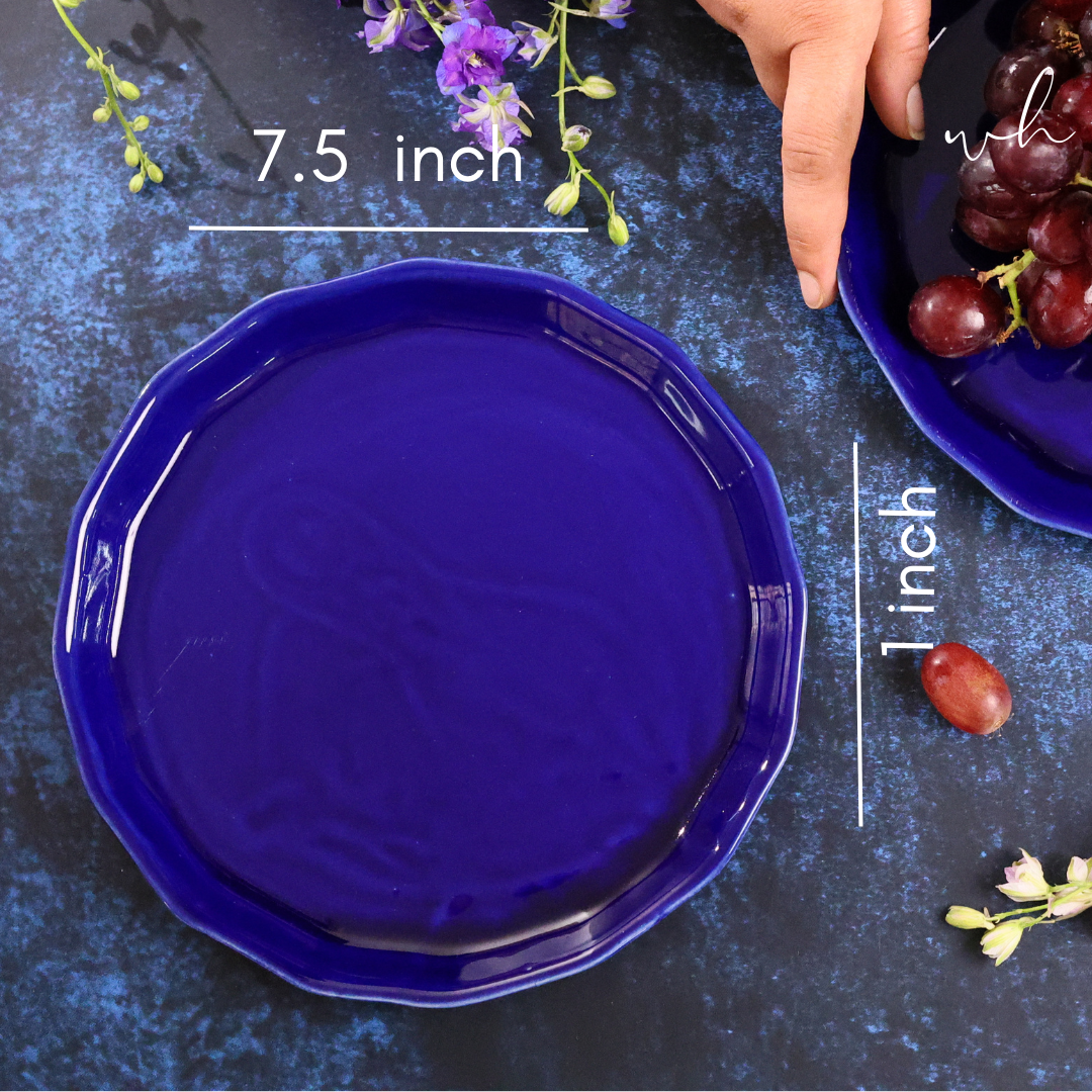 Royal Blue Snack Plate