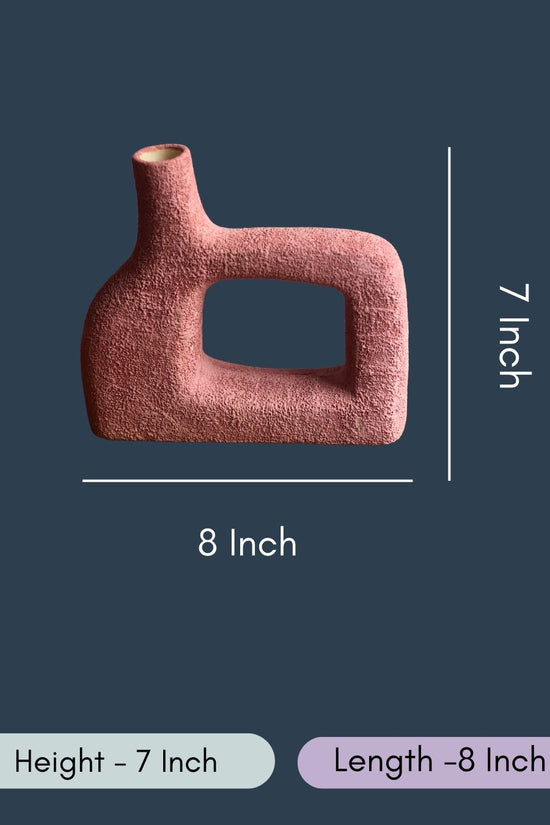 Aesthetic Square Vase - Pink