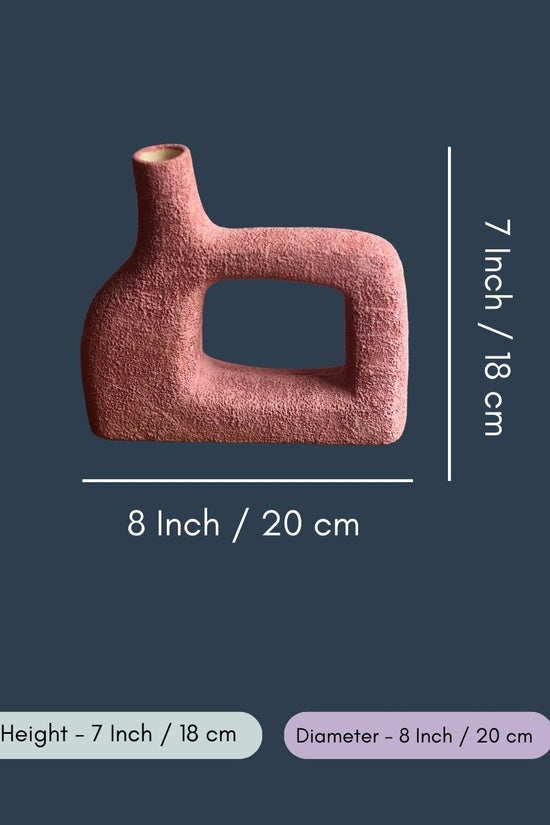 Aesthetic Square Vase - Pink