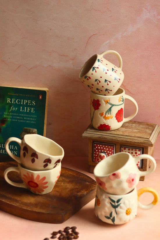 Set of 6 Sip & Shine Mugs Combo (for the price of 5) made by ceramic