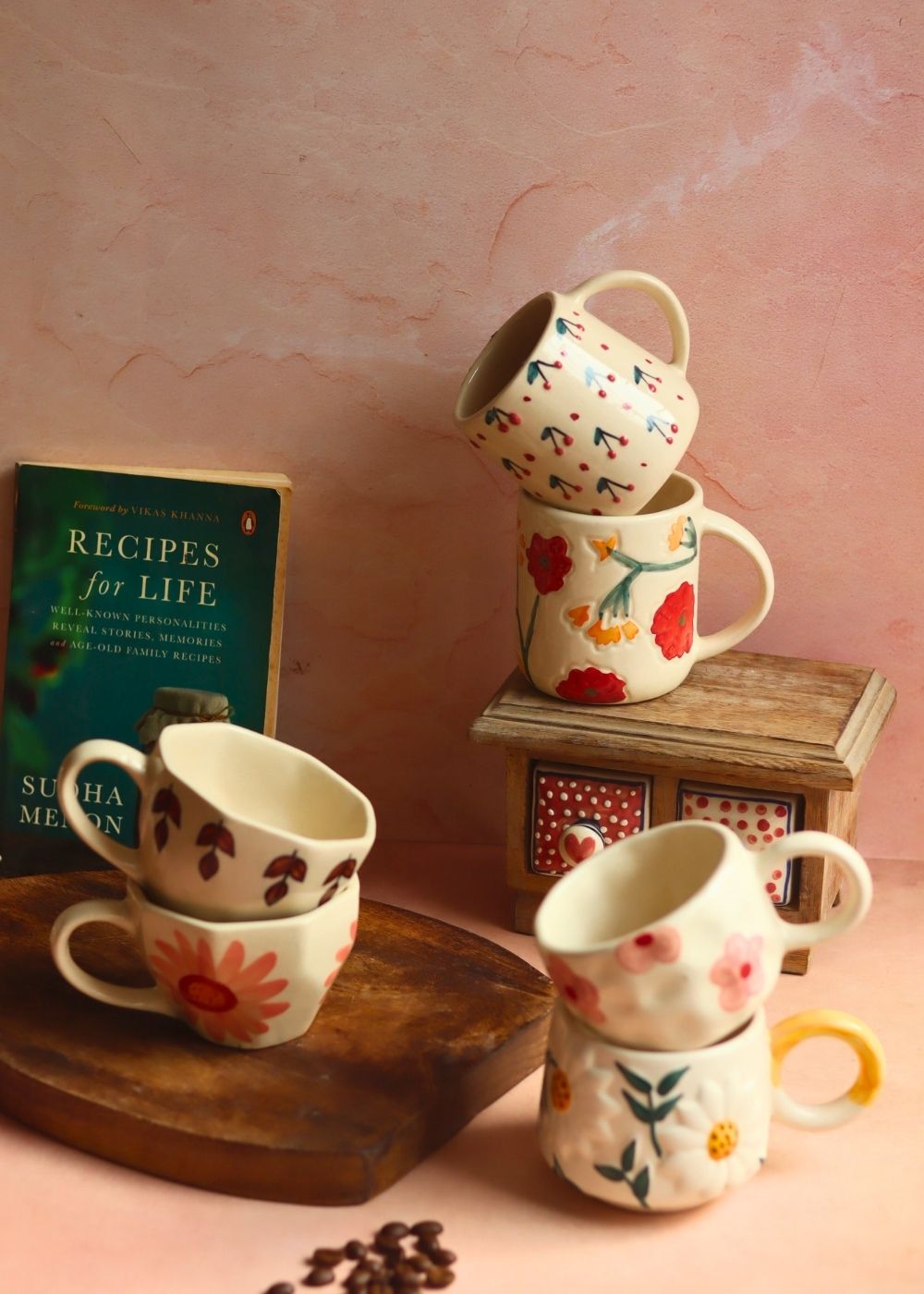Set of 6 Sip & Shine Mugs Combo (for the price of 5) made by ceramic