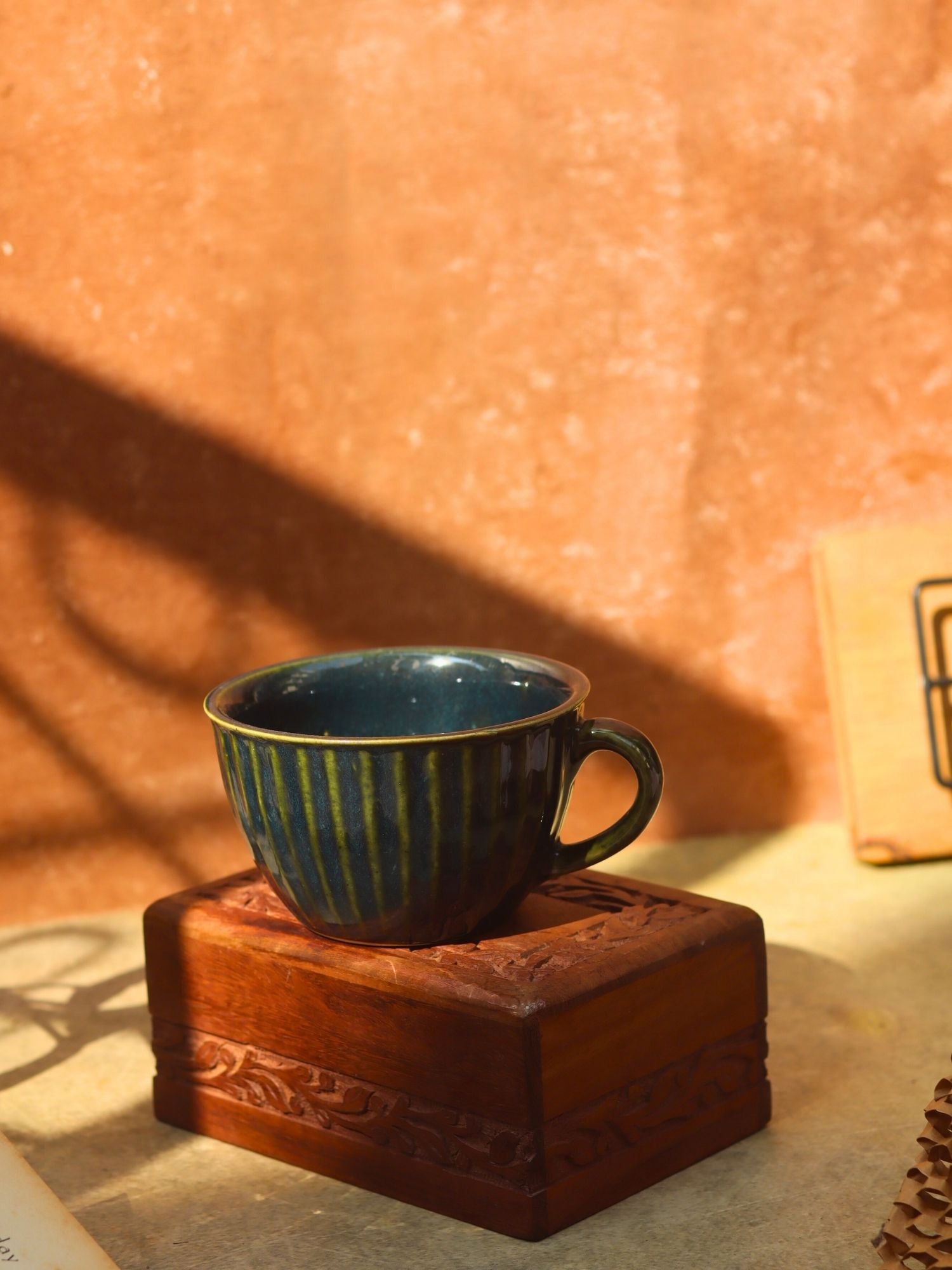 handmade Cozy Soup Cup - Blue