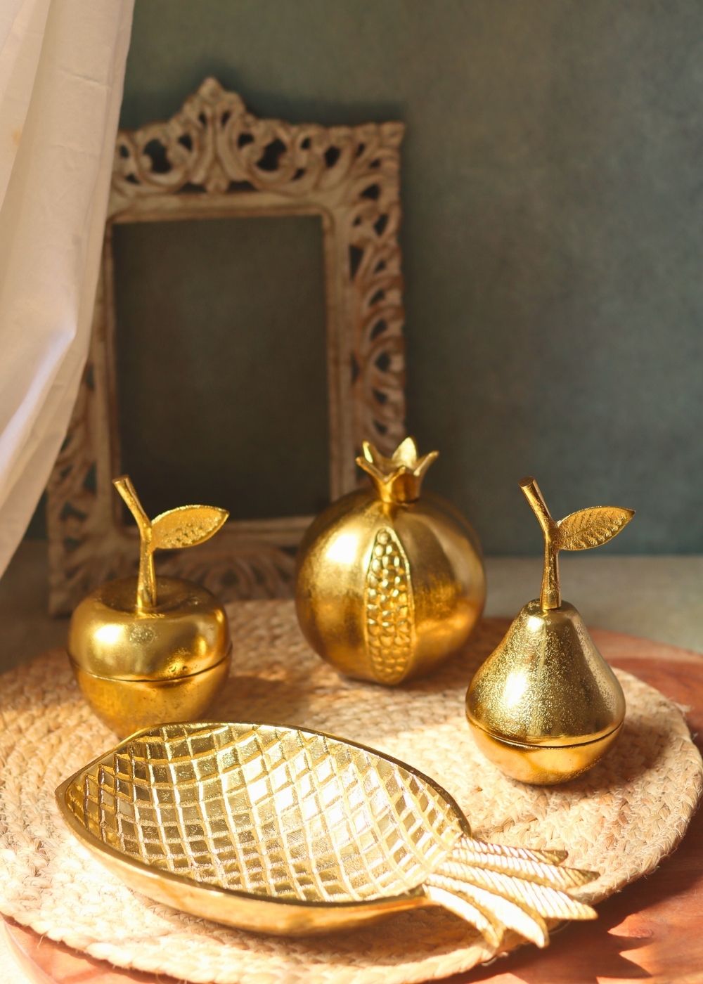 Handmade golden decor combo