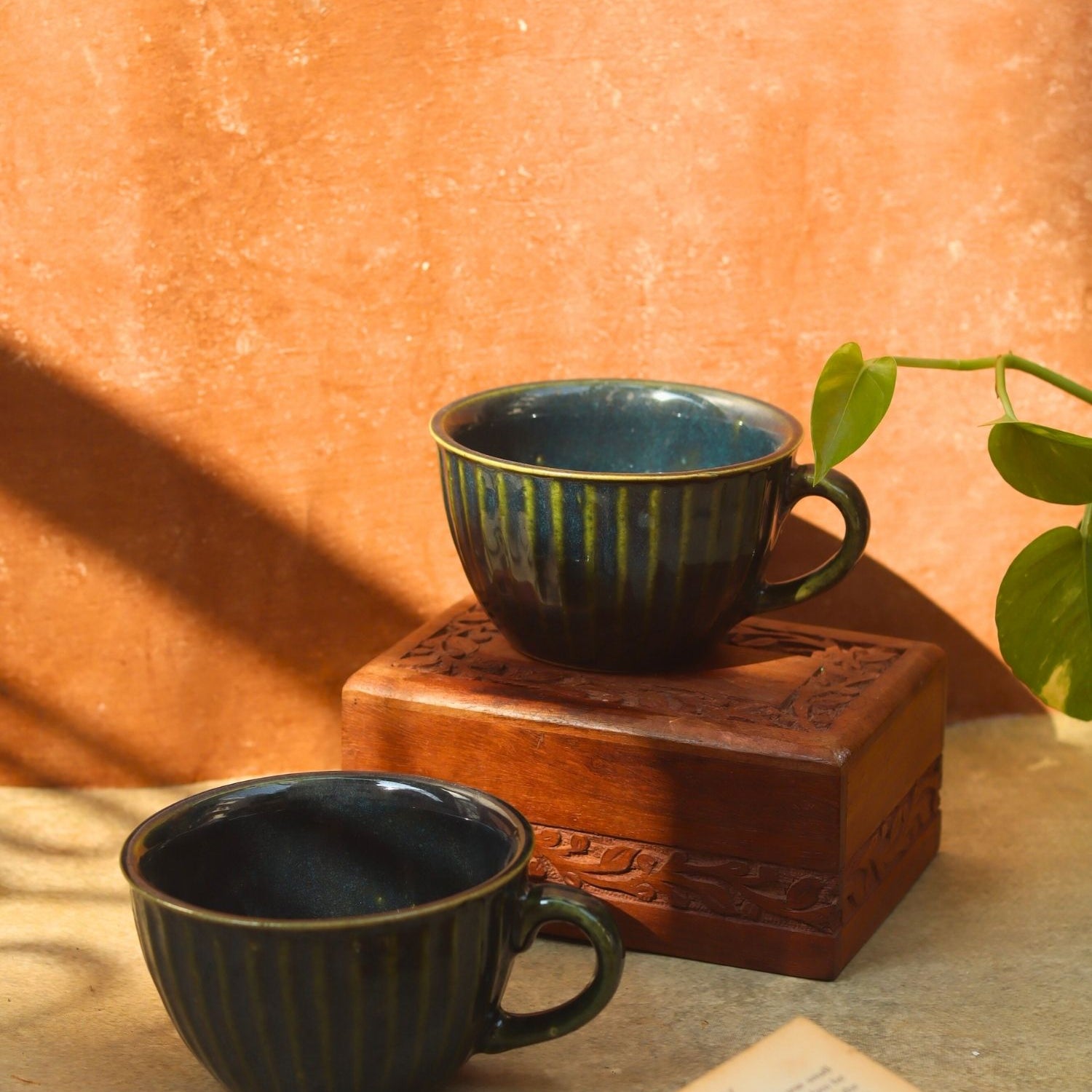 Cozy Soup Cup - Blue made by ceramic