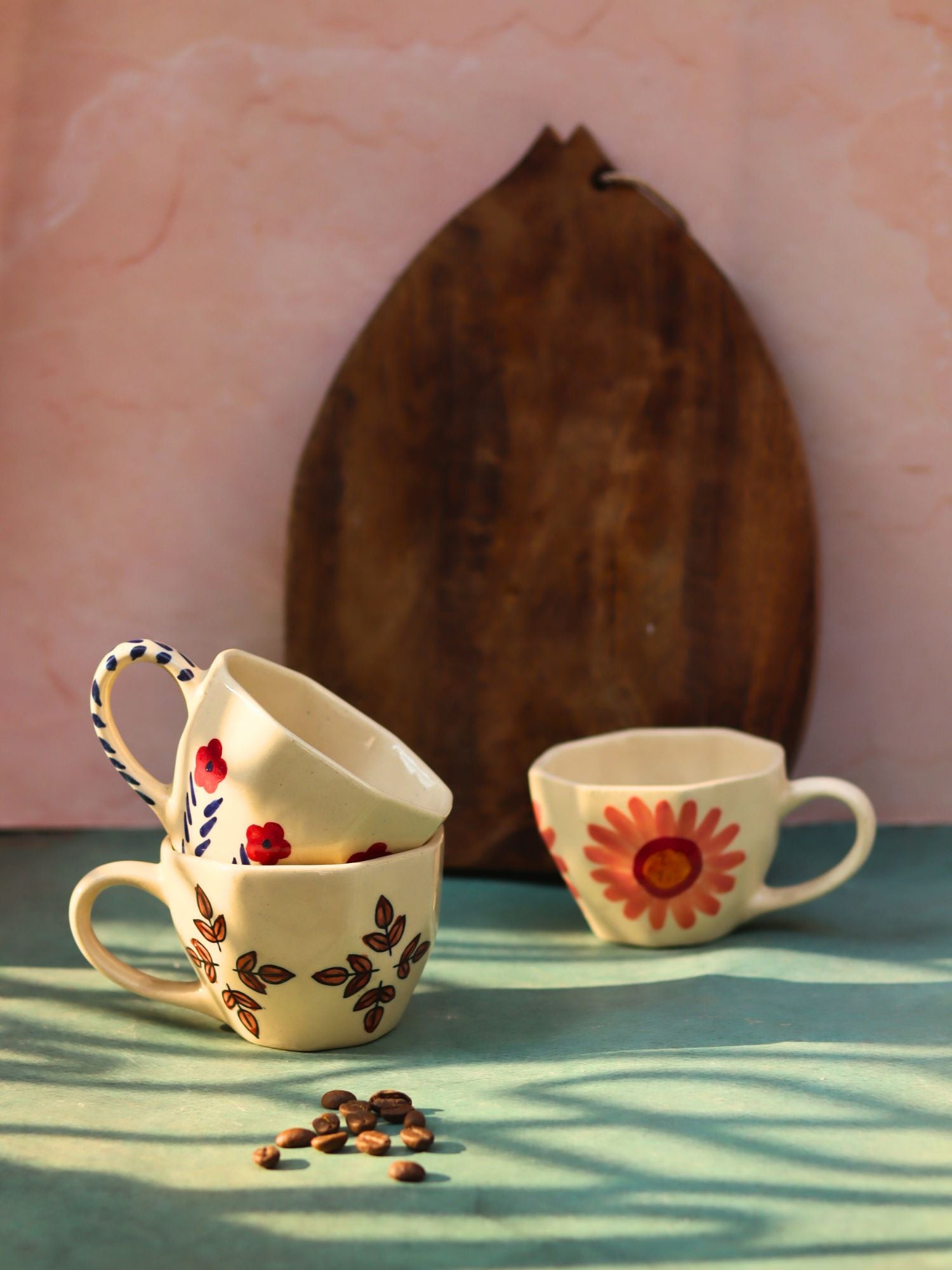 Set of 3 - Pastel Morning Mugs