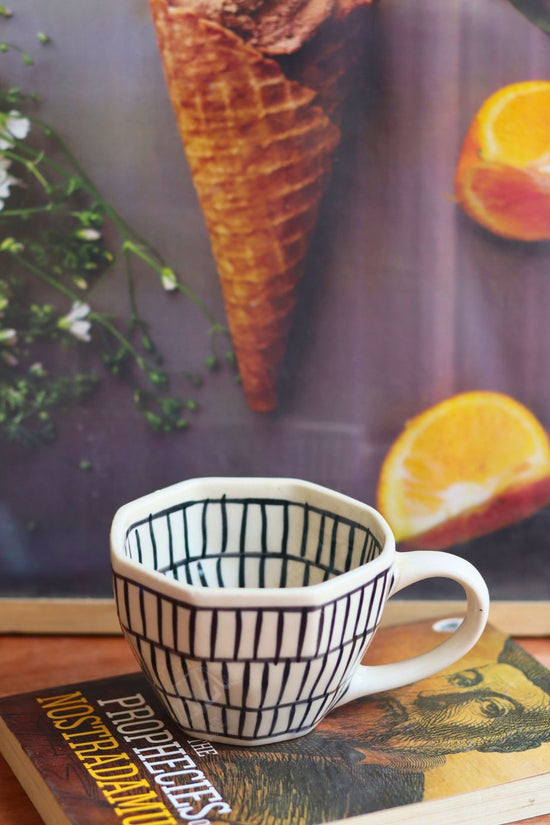 zebra mug handmade in india 