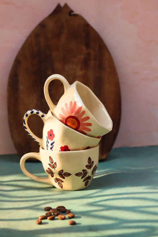 Set of 3 - Pastel Morning Mugs
