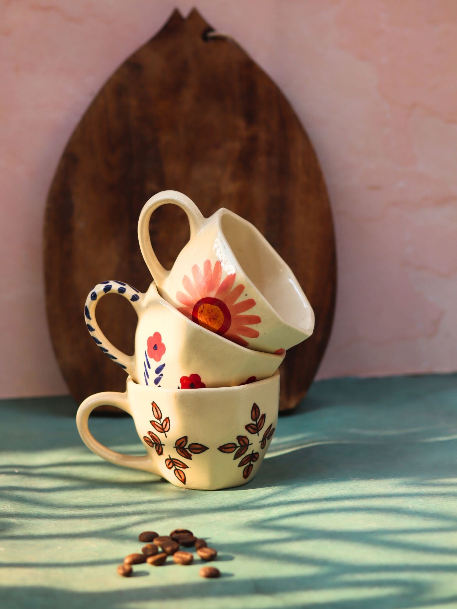 Set of 3 - Pastel Morning Mugs