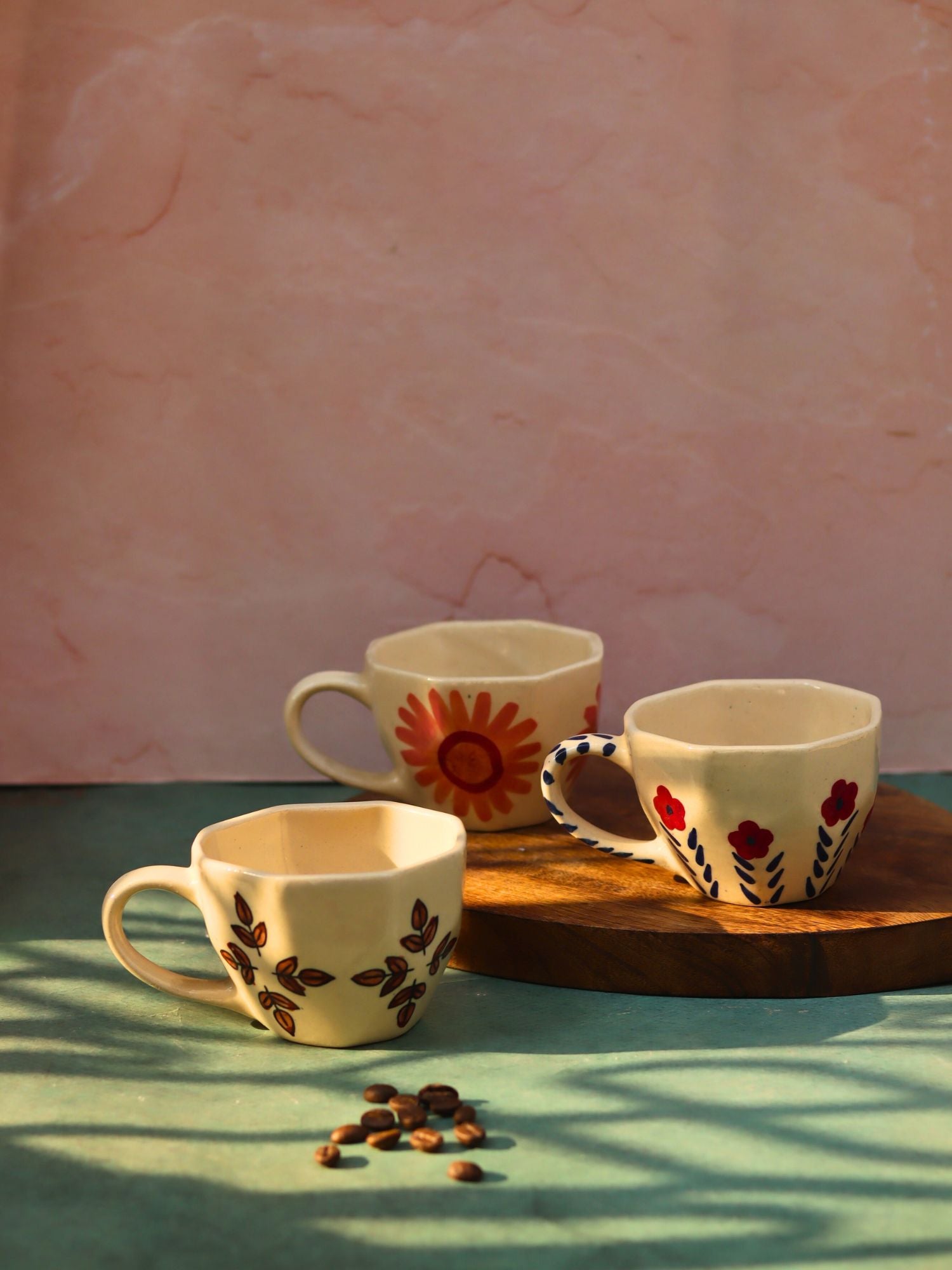 Set of 3 - Pastel Morning Mugs