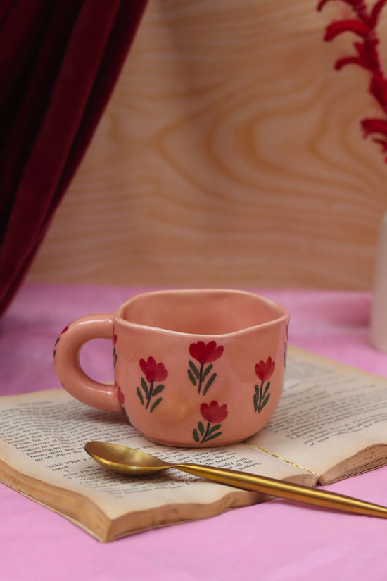 Blossom Bliss Mug made by ceramic