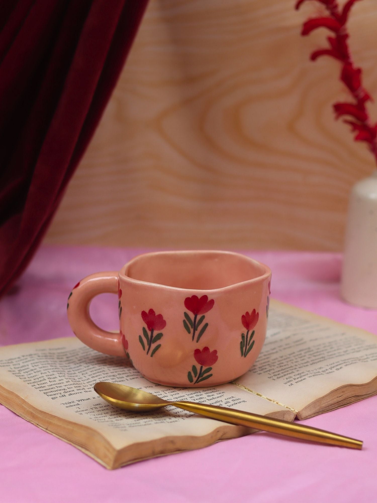 Blossom Bliss Mug made by ceramic