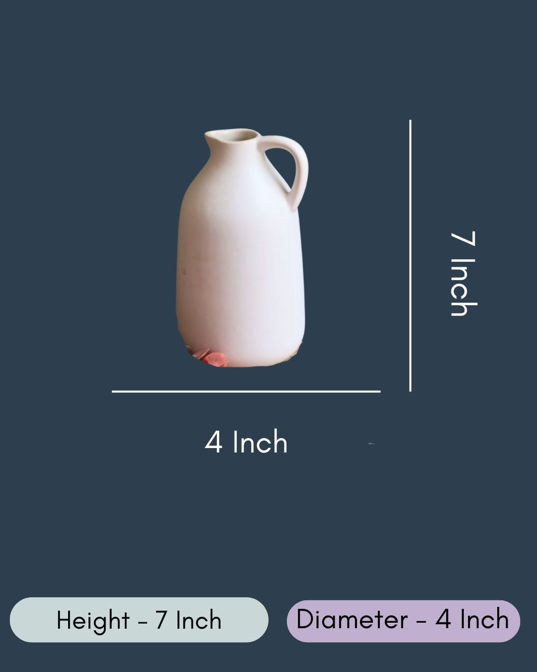 White Handle Vase