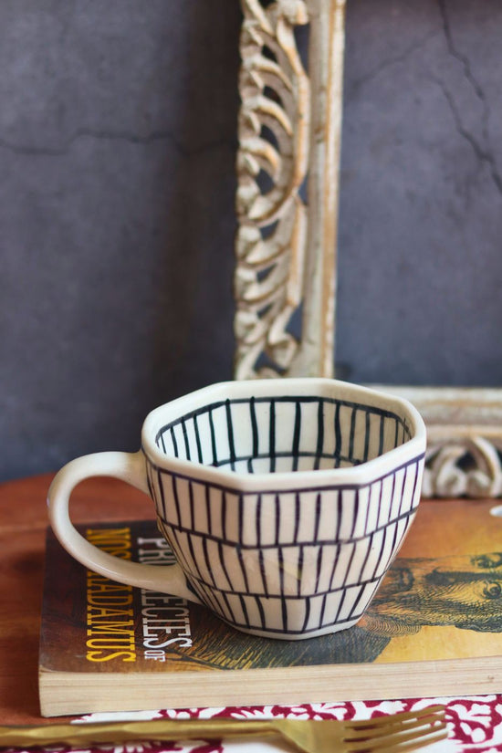 handmade zebra mug
