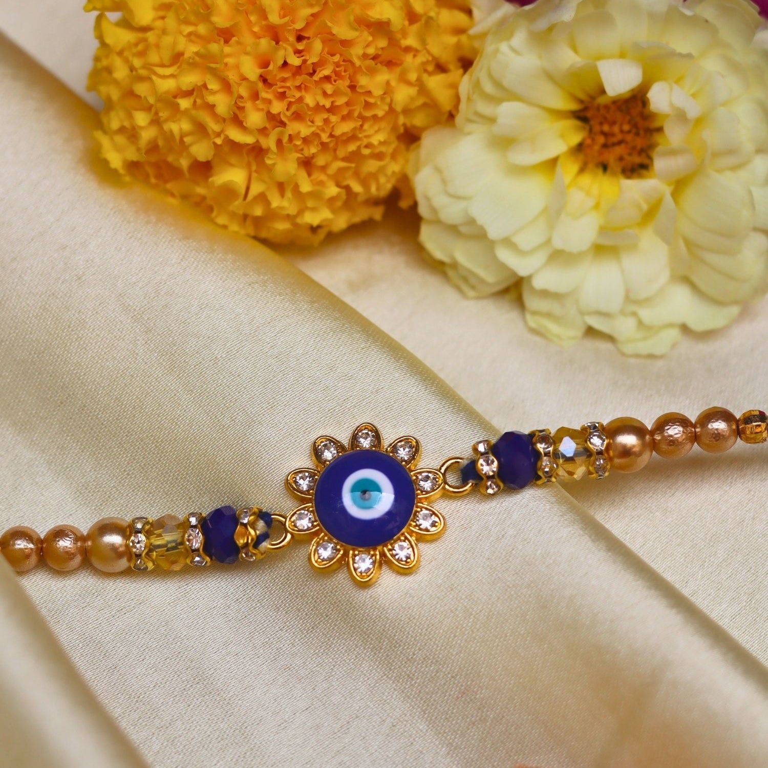 Evil Eye Cluster Rakhi with premium quality material