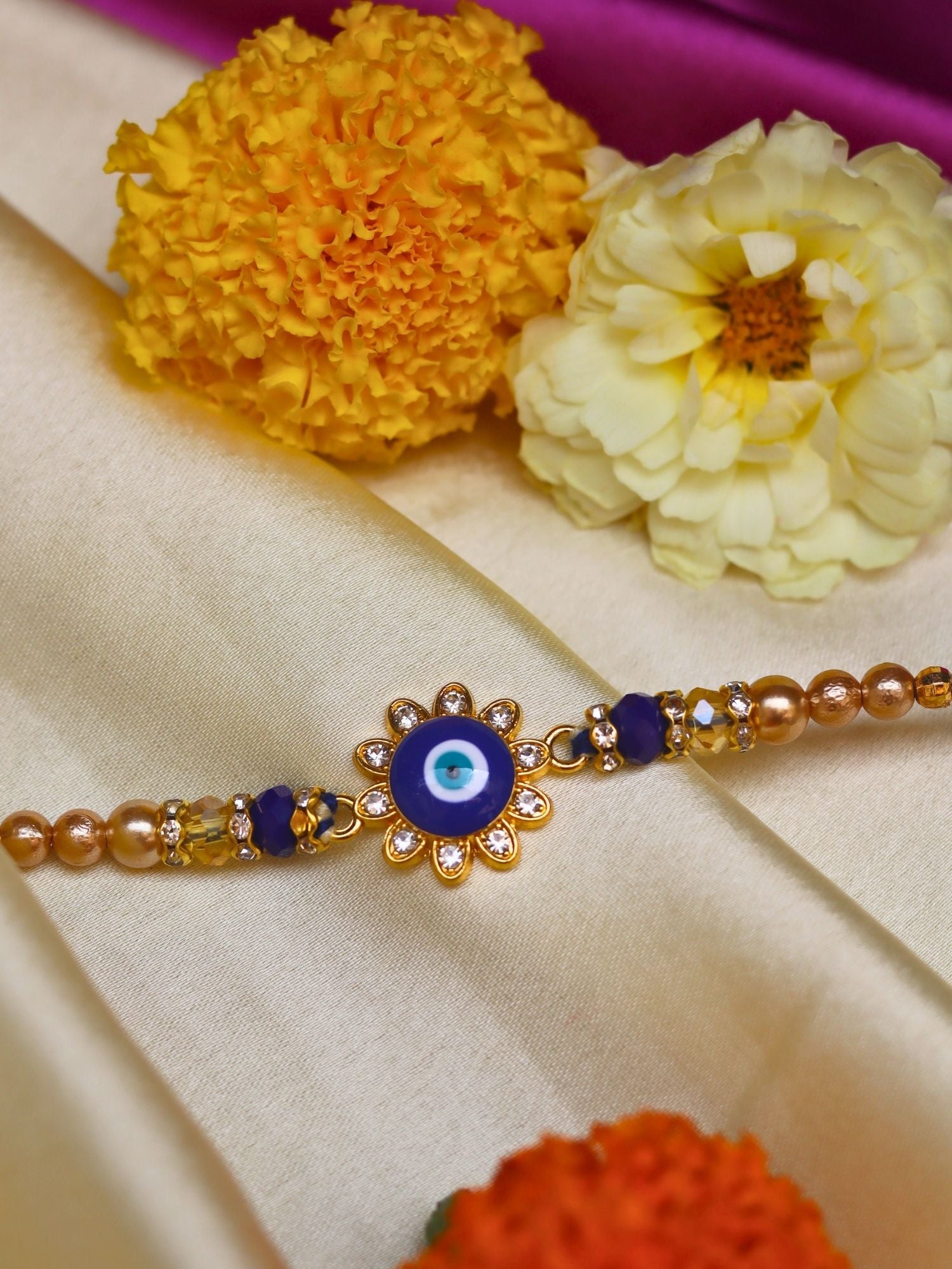 Evil Eye Cluster Rakhi with premium quality material