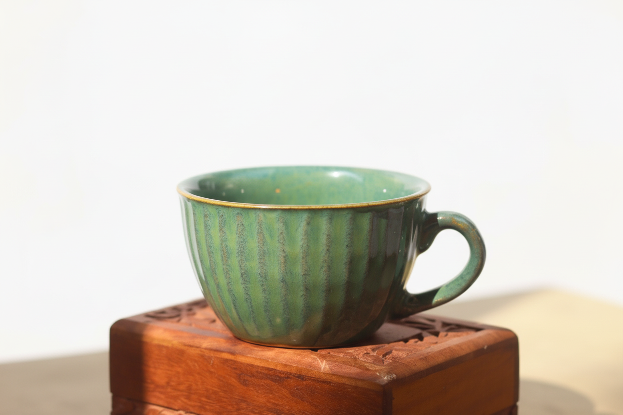 Cozy Soup Cup - Metallic Green