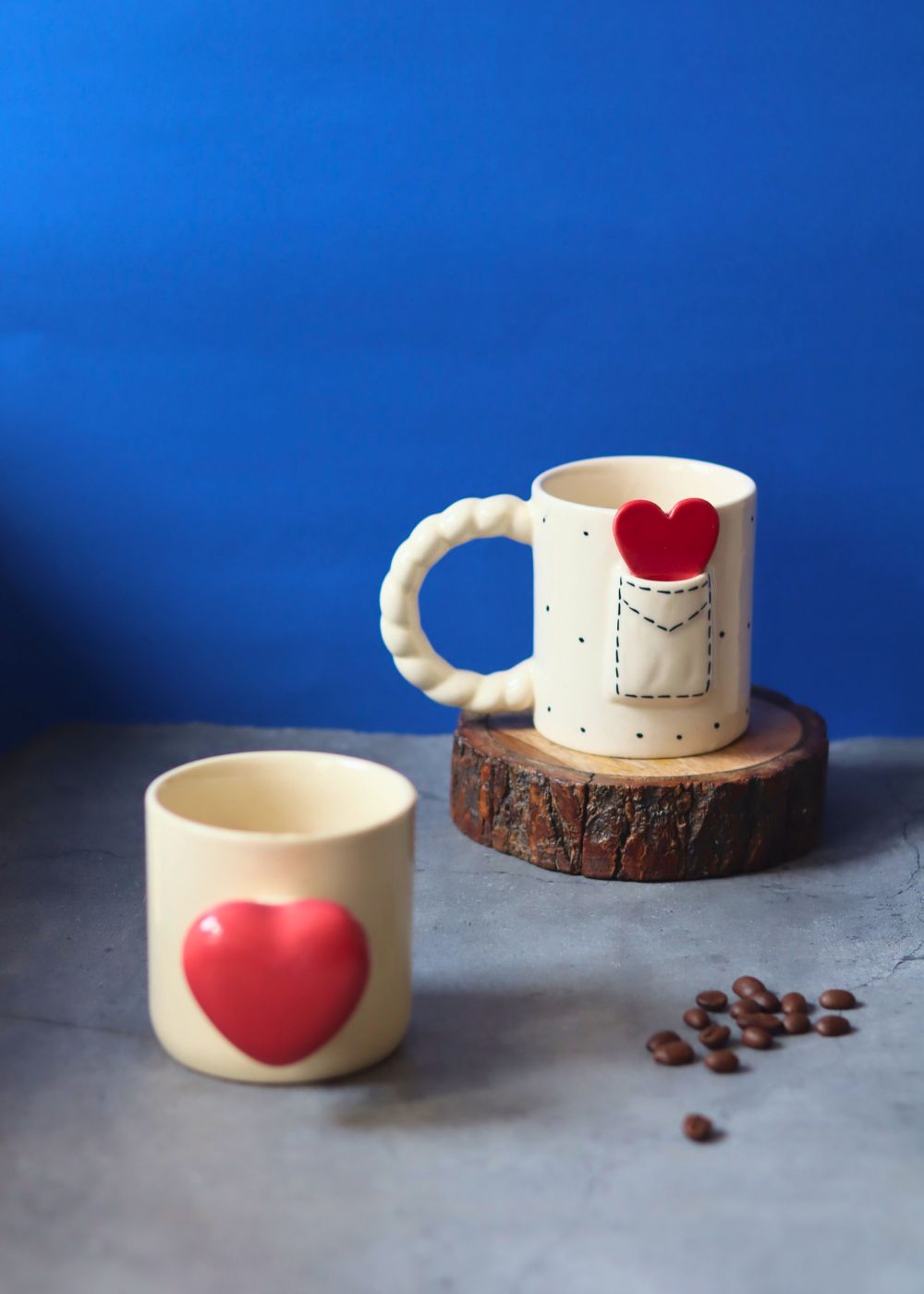 Red Heartbeat & Love Letter Mug with premium quality material