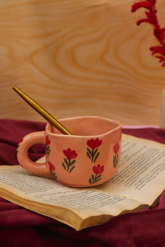 Blossom Bliss Mug handmade in India