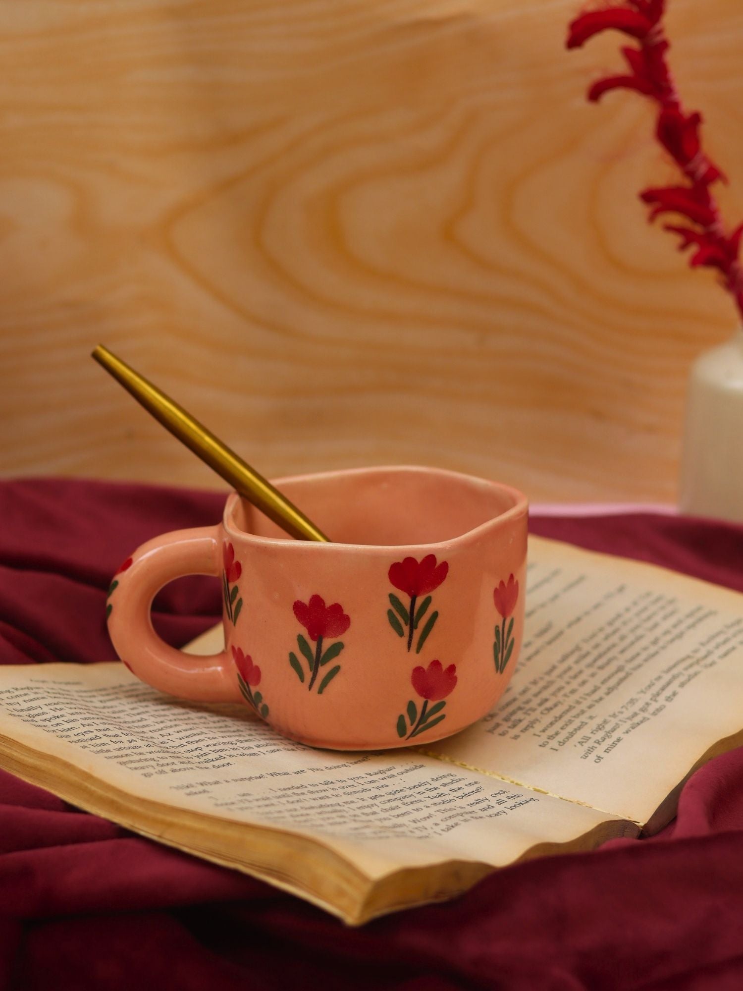 Blossom Bliss Mug handmade in India