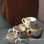 Set of 6 Brew Bliss Mugs (for the price of 5) handmade in india