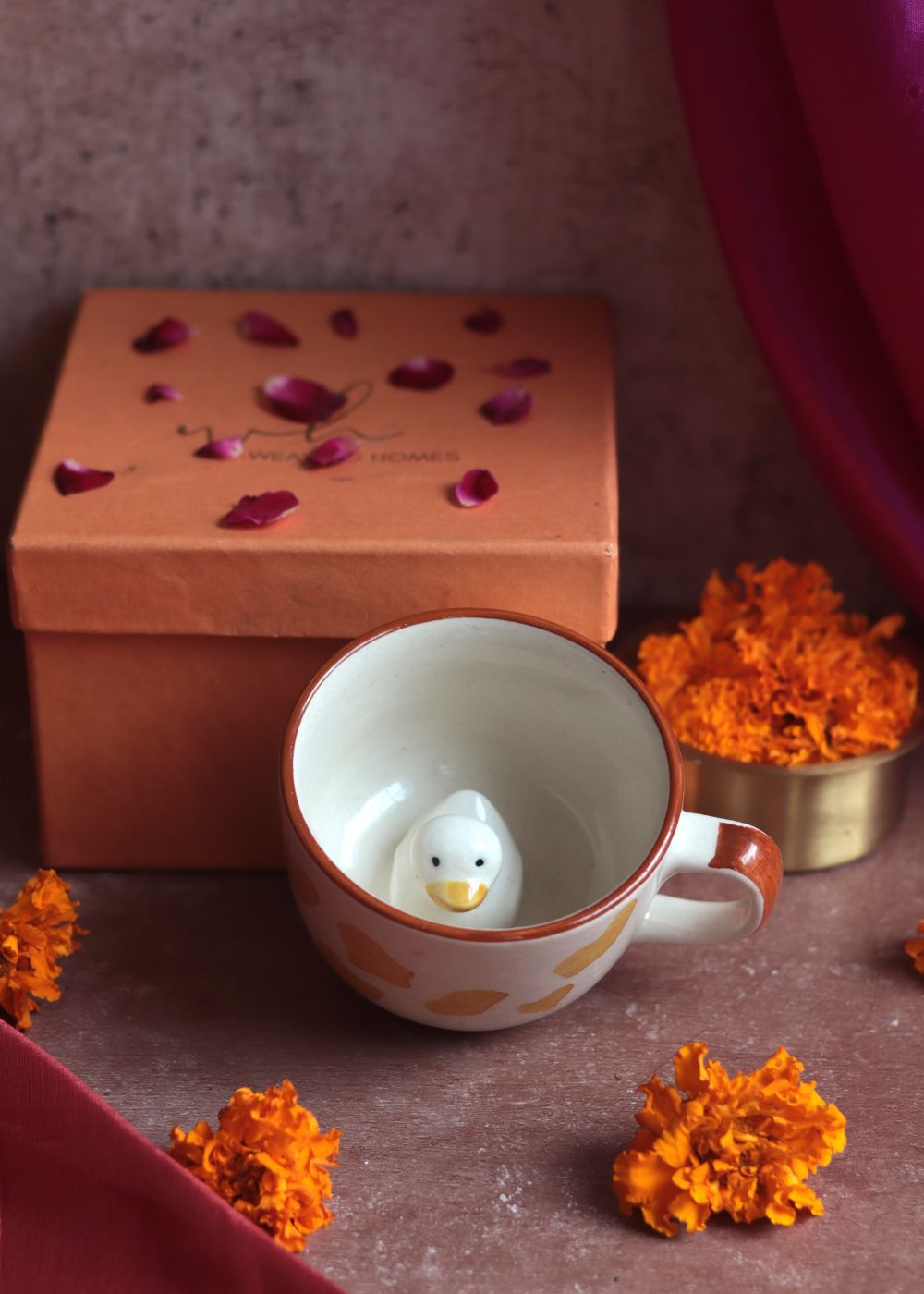 Handmade Duck Mug Diwali Gift Box