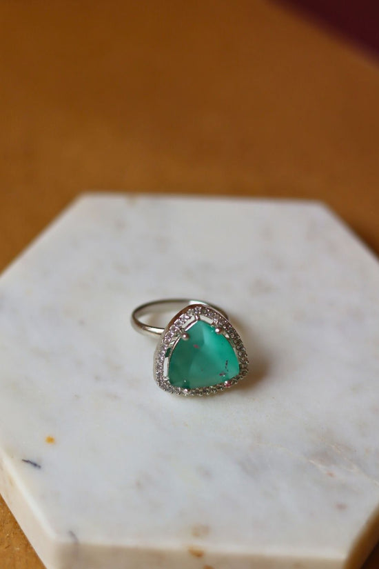 Waterproof Serene Sea Green Ring