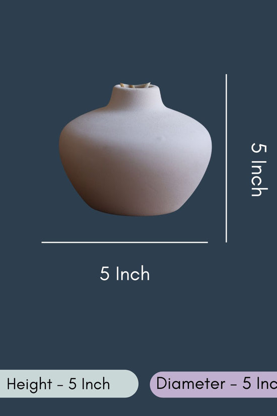 Esoteric Vase Round - White