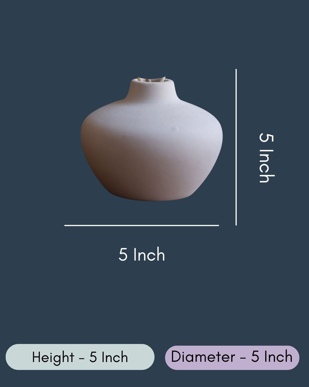 Esoteric Vase Round - White