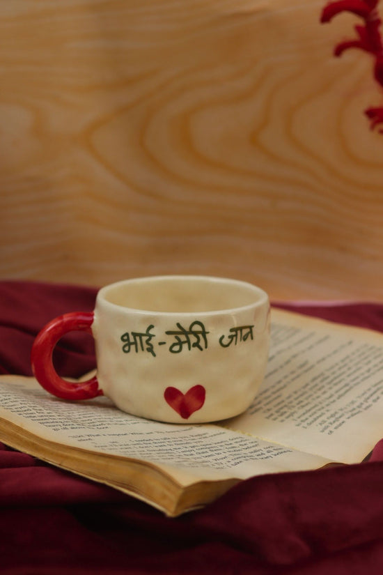 Bhai meri Jaan mug handmade in India