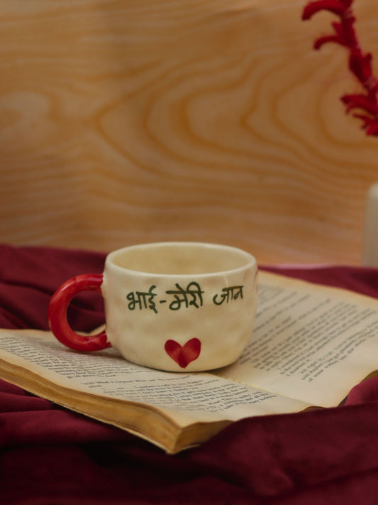 Bhai meri Jaan mug handmade in India