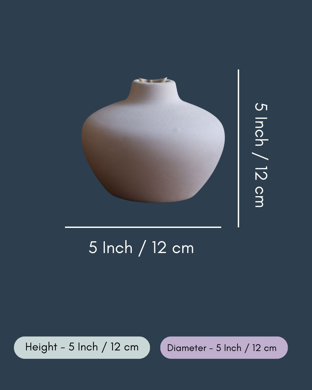 Esoteric Vase Round - White