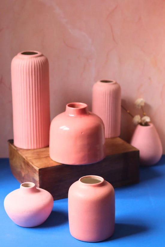 handmade Set of 6 (Pink Vases) for the price of 5