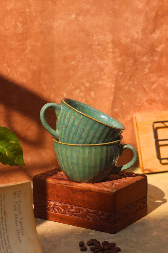 Cozy Soup Cup - Metallic Green with premium quality material