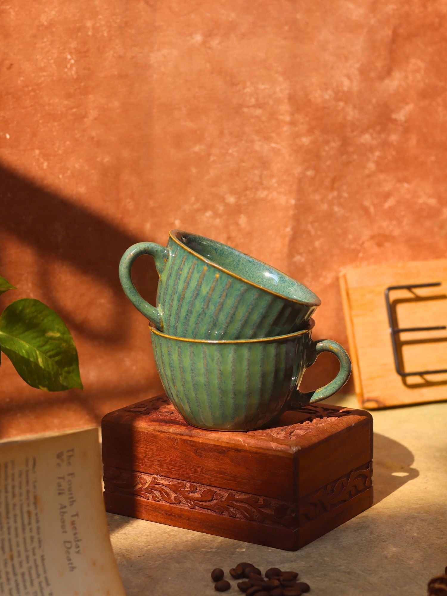 Cozy Soup Cup - Metallic Green with premium quality material