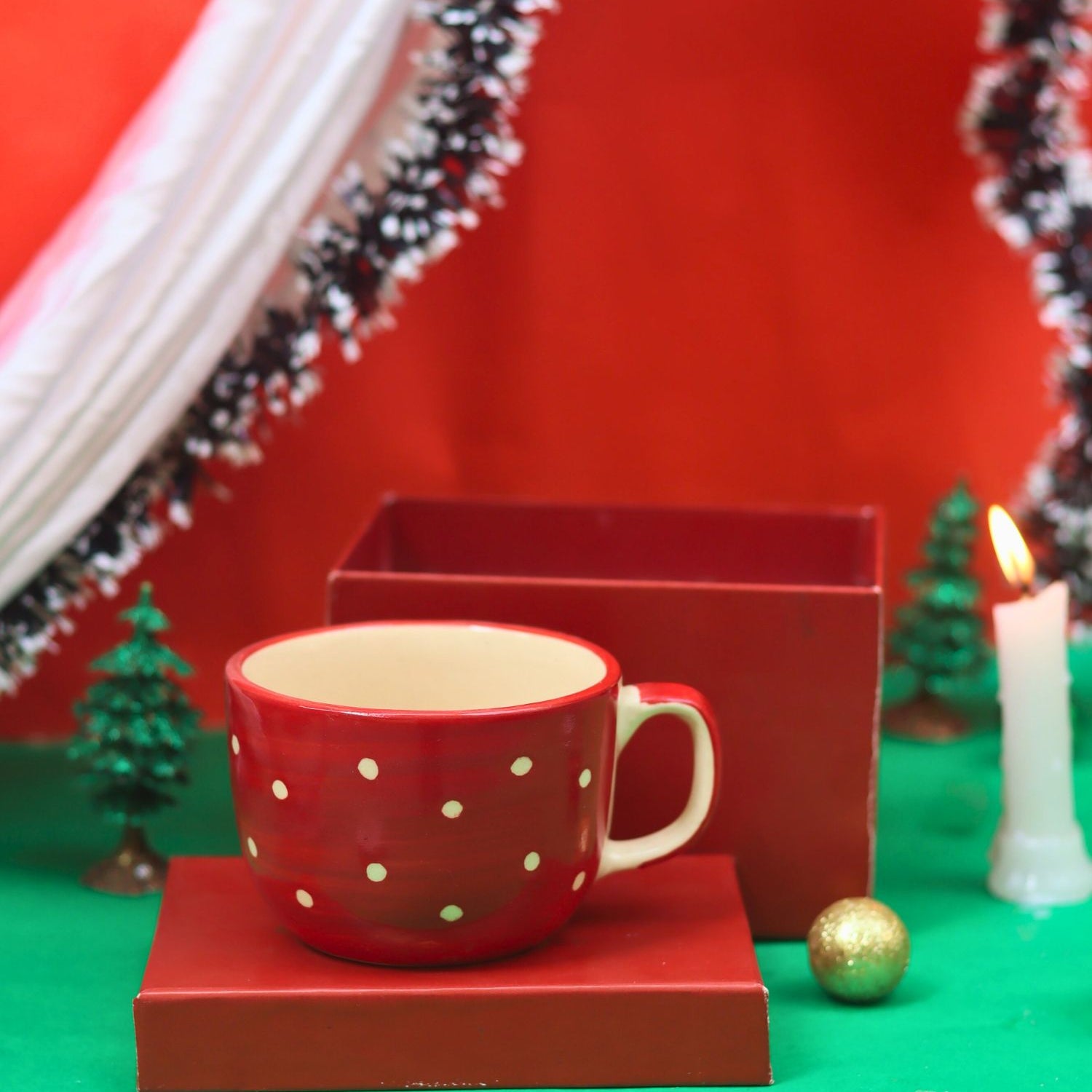 handmade Santa Mug in a Gift Box