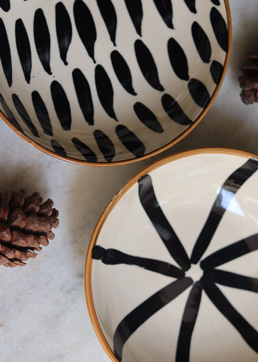 handmade striped & wheel Bowl