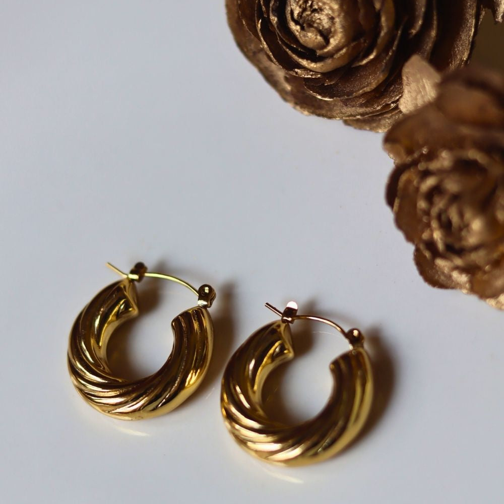 Waterproof Aurelia Hoops