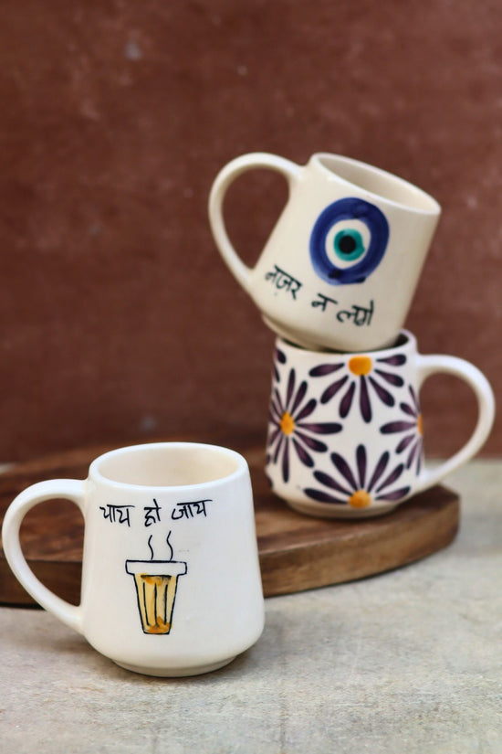Set of 3 - Best of Brew Mugs combo made by ceramic