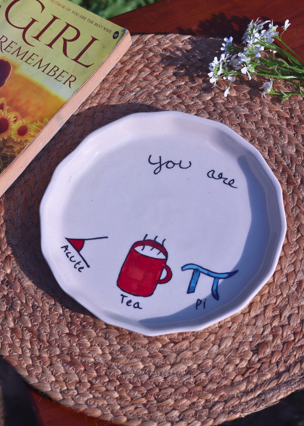 Cutie Pie Plate handmade in india