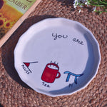 Cutie Pie Plate handmade in india