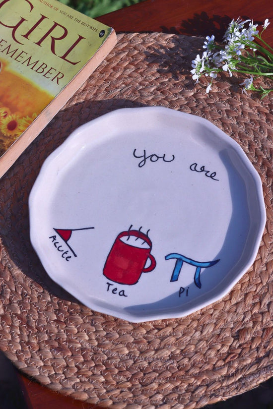 Cutie Pie Plate handmade in india