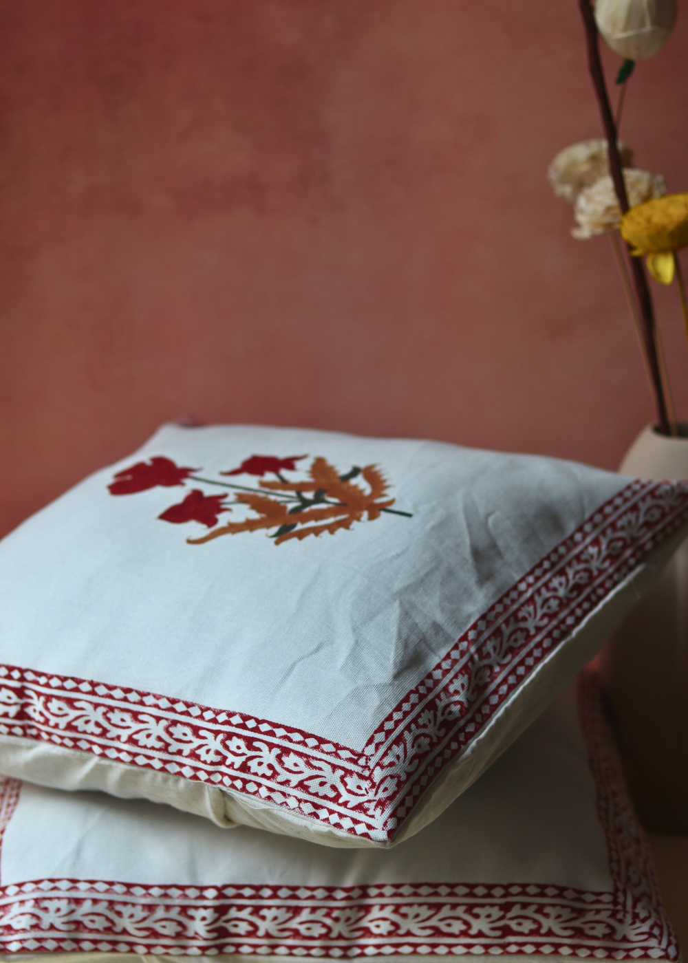 Handmade cushion cover