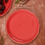 Pink snack plate height & breadth 