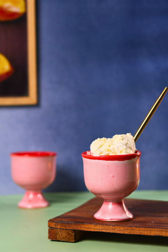 Pink Ice Cream Goblet