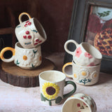 Set of 6 Blossom Bliss Mugs (for the price of 5) made by ceramic