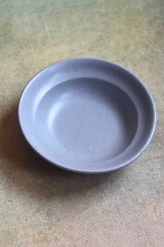 Handmade ceramic grey plate 