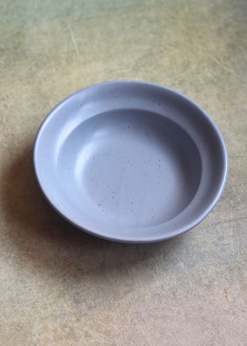 Handmade ceramic grey plate 