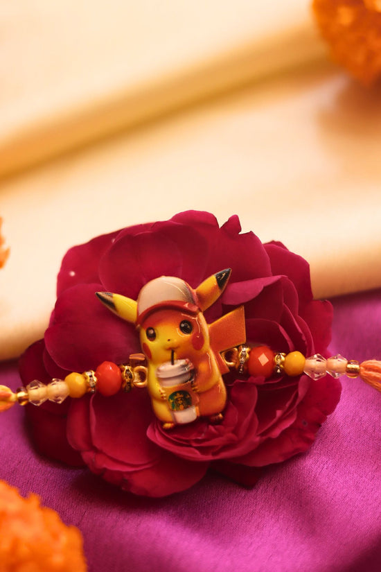 Pikachu Rakhi handmade in India