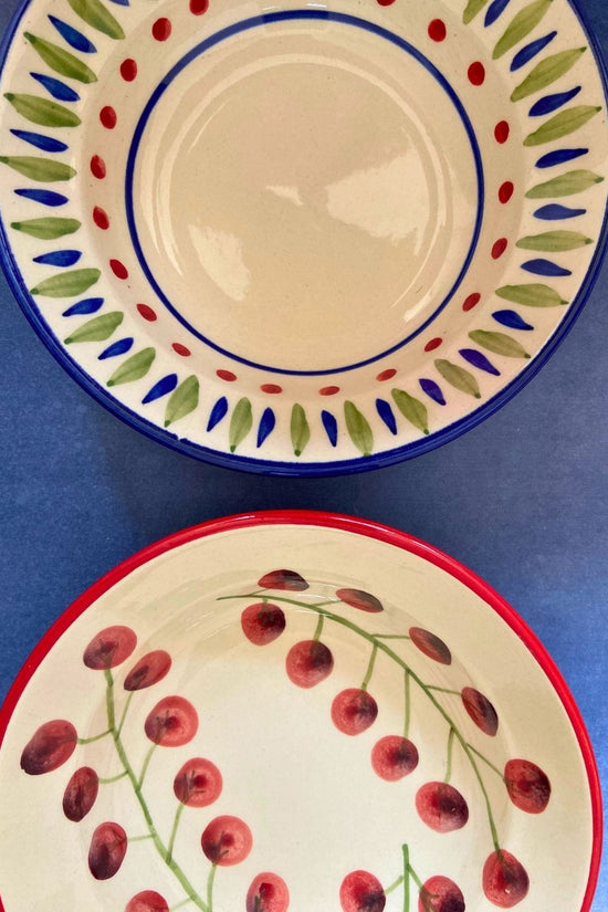 cherry tomato & bohemian pasta plate set of two combo