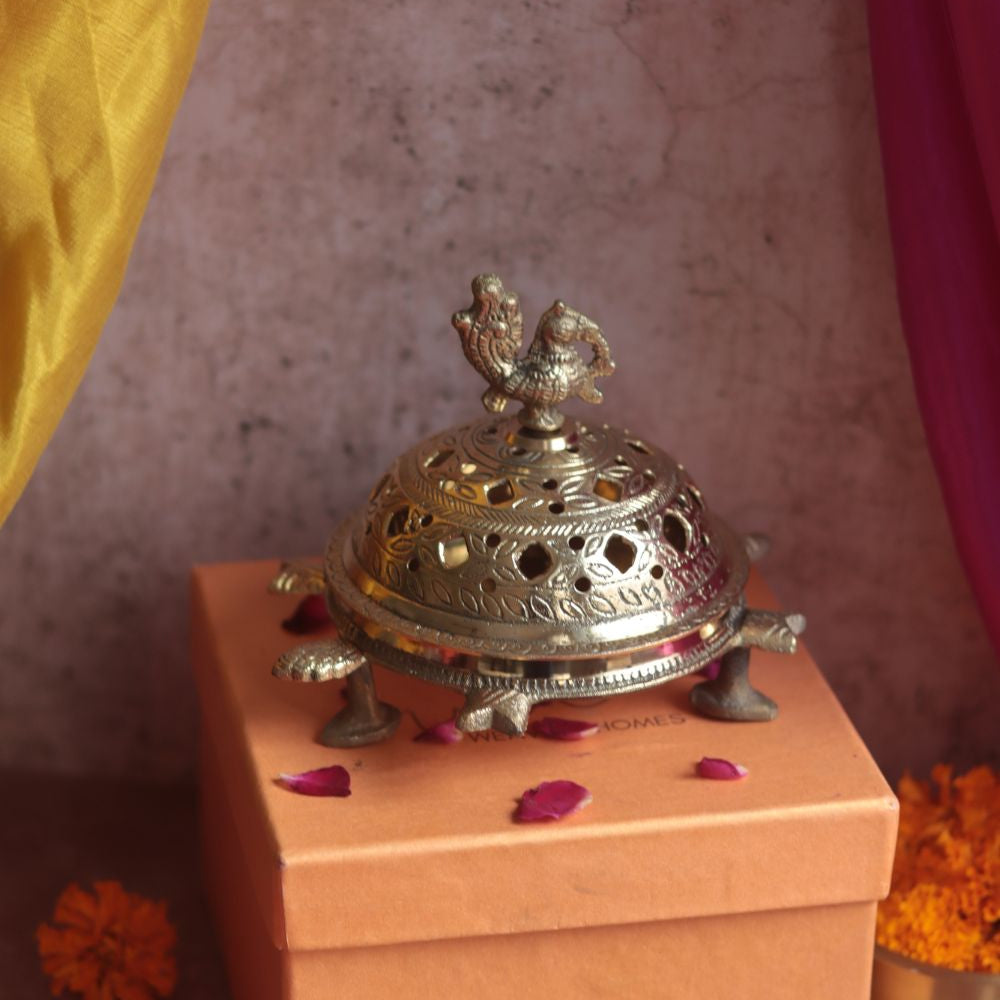 Handmade Tamra Dhoop Daan Diwali Gift Box